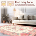 Vintage Floral Botanical Garden Rug