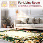 Elegant Floral Vine Garden Frame Rug