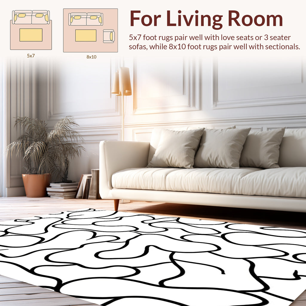 Abstract Blob Pattern Rug