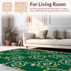 Whimsical Abstract Floral Pattern Rug