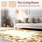 Vintage Floral Vine Pattern Rug