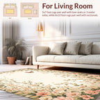 Floral Butterflies Botanical Garden Design Rug