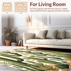 Desert Cactus Floral Pattern Rug