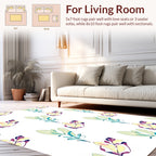 Abstract Botanical Branch Pattern Rug