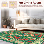 Lush Floral Vine Pattern Rug