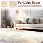 Ethereal Floral Outline Scenic Pattern Rug