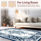 Intricate Floral Damask Classic Design Rug
