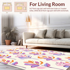 Retro Floral Abstract Pattern Rug