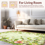 Vines And Blossoms Nature Pattern Rug