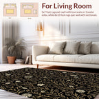 Botanical Floral Vine Pattern Rug