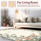 Floral Garden Branch Pattern Rug
