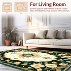 Elegant Floral Medallion Ornament Design Rug