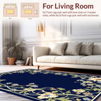 Floral Vines Bloom Pattern Rug
