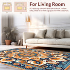 Intricate Mandala Floral Pattern Rug