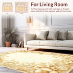 Antique Floral Swirls Embellished Rug