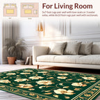 Elegant Floral Vine Patterned Rug