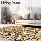 Pebble Path Natural Texture Rug