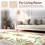 Vintage Floral Vine Pattern Rug