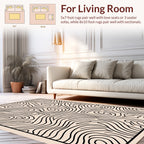 Abstract Swirl Line Art Design Rug