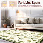 Elegant Floral Vines Patterned Rug