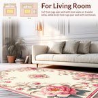 Shabby Chic Floral Vine Pattern Rug