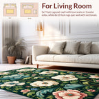 Rich Botanical Floral Romance Rug