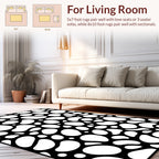 Abstract Pebble Pattern Rug