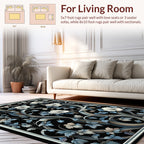 Art Nouveau Floral Swirls Design Rug