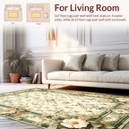 Elegant Floral Garden Pattern Rug