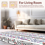 Bold Geometric Stripe Pattern Design Rug