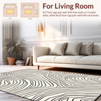 Abstract Contour Landscape Pattern Rug