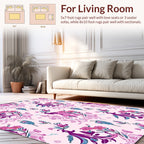 Exotic Peacock and Floral Nature Pattern Rug