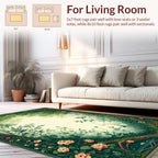 Enchanted Forest Floral Botanical Rug
