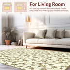 Delicate Floral Vine Pattern Rug