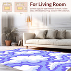 Lavender Sky Cloud Pattern Rug