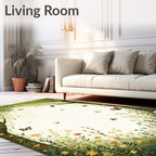 Enchanted Forest Butterfly Meadow Rug