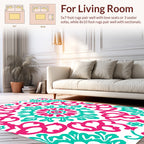 Vibrant Mandala Floral Pattern Rug