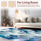 Crystal Shard Abstract Geometric Design Rug
