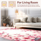 Pink Floral Blossom Arrangement Rug