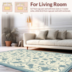 Vintage Floral Scroll Pattern Rug