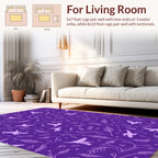Whimsical Birds with Botanical Vines Pattern Rug