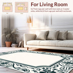Ornate Floral Border Design Rug