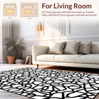 Abstract Organic Contemporary Doodle Rug