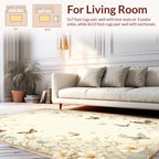 Nature Inspired Butterfly Floral Pattern Rug
