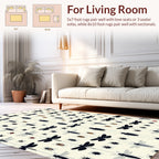 Entomology Collection Beetle Dragonfly Pattern Rug