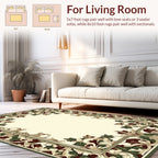 Rich Floral Toned Scrollwork Elegance Rug