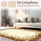Vintage Floral Vine Border Design Rug