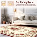 Antique Floral Medallion Pattern Rug