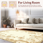 Vintage Floral Scroll Pattern Rug