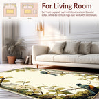 Birds and Branches Nature Art Rug